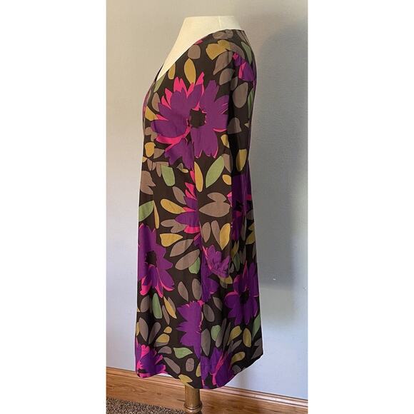Boden Dress 10R Retro Floral Babydoll Empire Waist Boho 70s Hippie Peasant EUC - Picture 8 of 13